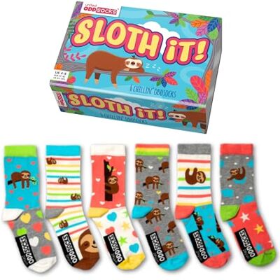 United Sloth It Geschenkbox, 6 Bunte Odd Socks für Damen, Mix & Match Faultier-Motiv Socken, design entspannte , süße Geschenkidee für Frauen, Geburtstag & Weihnachten, EU 37-42ten, EU 12 United Sloth It Geschenkbox, 6 Bunte Odd Socks für Damen, Mix & Match Faultier-Motiv Socken, design entspannte , süße Geschenkidee für Frauen, Geburtstag & Weihnachten, EU 37-42ten, EU 12