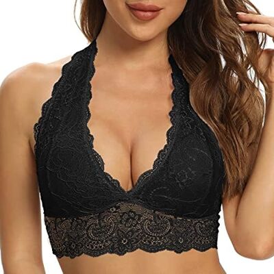 SHEKINI Sutiã de flores para mulher sutiã de renda Bralette Bustier sutiã superior sem aros sutiã confortável SHEKINI Sutiã de flores para mulher sutiã de renda Bralette Bustier sutiã superior sem aros sutiã confortável