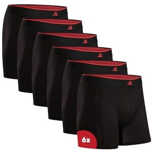 DANISH ENDURANCE Cuecas homem boxer de bambu, com ou sem abertura, macias e elásticas, 6 pacotes boxers para homem, roupa interior, 4XL DANISH ENDURANCE Cuecas homem boxer de bambu, com ou sem abertura, macias e elásticas, 6 pacotes boxers para homem, roupa interior, 4XL