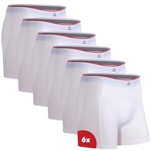 DANISH ENDURANCE Cuecas homem boxer de bambu, com ou sem cuecas, macias e elásticas, 6 pacotes boxers para homem, roupa interior, Pacote de 6 branco, XXL DANISH ENDURANCE Cuecas homem boxer de bambu, com ou sem cuecas, macias e elásticas, 6 pacotes boxers para homem, roupa interior, Pacote de 6 branco, XXL