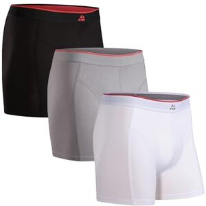 DANISH ENDURANCE Cuecas Homem Boxer de Bambu, com ou Sem Elástico, Suaves e Elásticos, Pack de 6 Boxer Homem, Roupa Interior, L DANISH ENDURANCE Cuecas Homem Boxer de Bambu, com ou Sem Elástico, Suaves e Elásticos, Pack de 6 Boxer Homem, Roupa Interior, L