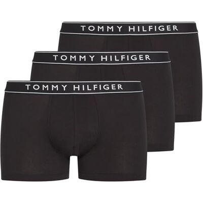 Tommy Hilfiger , Boxer para homem, pacote de 3 com cintura com logotipo Tommy Hilfiger , Boxer para homem, pacote de 3 com cintura com logotipo