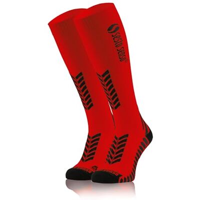 Sesto Senso Meias de Compressão Desporto Cores Altas Homem Mulher, Vermelho Sesto Senso Meias de Compressão Desporto Cores Altas Homem Mulher, Vermelho