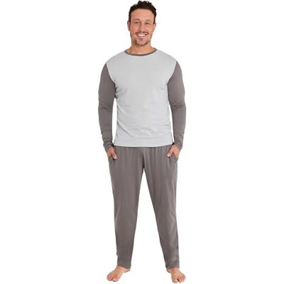 CityComfort Pijama de inverno com mangas compridas para homem, M CityComfort Pijama de inverno com mangas compridas para homem, M