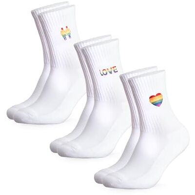 Occulto Meias Lgtbi mulher e homem 3 pares (modelo: ) Occulto Meias Lgtbi mulher e homem 3 pares (modelo: )