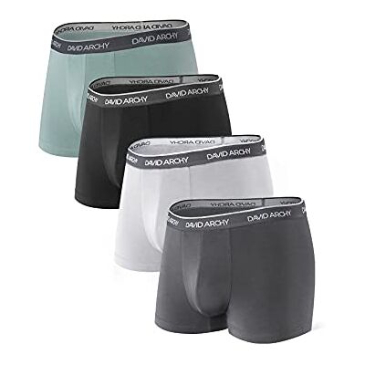 DAVID ARCHY Cuecas boxer Homem Modal com Bolsa de Mosca Separada Microfibra Multipack Cuecas com Função de Bolsos Duplos Roupa Interior DAVID ARCHY Cuecas boxer Homem Modal com Bolsa de Mosca Separada Microfibra Multipack Cuecas com Função de Bolsos Duplos Roupa Interior