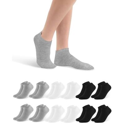 Libella 12 Pares Meias Soquete Mulher Meias Curtas Homem de Algodão Esporte Respirável Macios Confortáveis Leves Tamanho 35-42 Transpirable,Cómodas,Calcetines Cortos Unisex para Uso Diario,Tiempo Libre,Compras,Casa,Aptas para Verano,negro,blanco,gris Libella 12 Pares Meias Soquete Mulher Meias Curtas Homem de Algodão Esporte Respirável Macios Confortáveis Leves Tamanho 35-42 Transpirable,Cómodas,Calcetines Cortos Unisex para Uso Diario,Tiempo Libre,Compras,Casa,Aptas para Verano,negro,blanco,gris