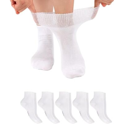 Footstar Lot de 6 pares de meias curtas ou clássicas para homem e mulher (6 pares) meias diabéticos sem costuras, 39-42 Taille courte Footstar Lot de 6 pares de meias curtas ou clássicas para homem e mulher (6 pares) meias diabéticos sem costuras, 39-42 Taille courte