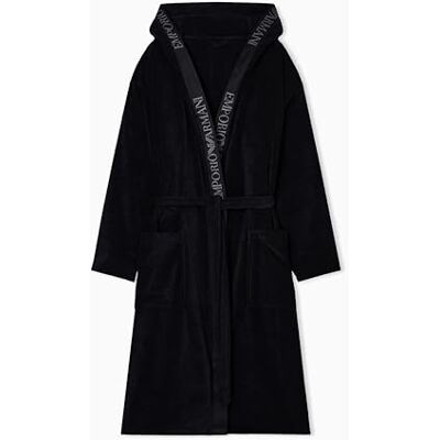 Giorgio Armani Roupão de banho para homem, preto, tamanho L, preto, L Giorgio Armani Roupão de banho para homem, preto, tamanho L, preto, L