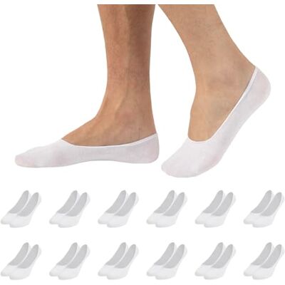 CALZITALY 6-12 pares meias invisíveis para homens, meias curtas de algodão, preto, azul-marinho, branco, natural, meias italianas CALZITALY 6-12 pares meias invisíveis para homens, meias curtas de algodão, preto, azul-marinho, branco, natural, meias italianas