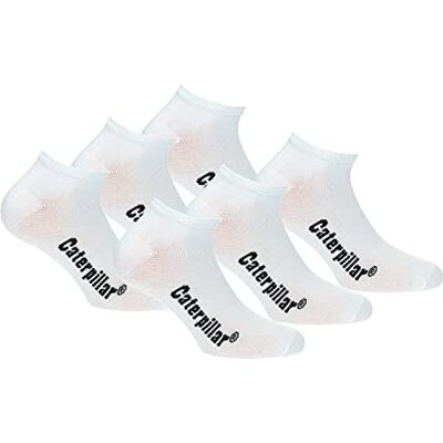 CAT erpillar 6 pares de meias de homem fantasma sapatilhas macias algodão no tornozelo CAT erpillar 6 pares de meias de homem fantasma sapatilhas macias algodão no tornozelo