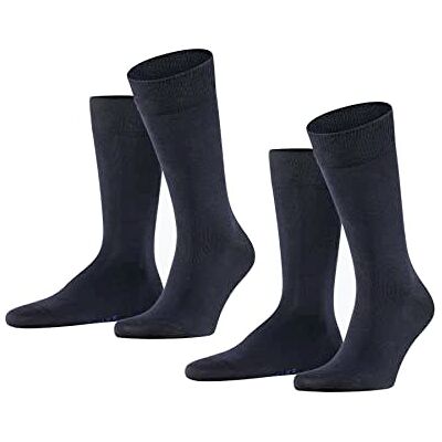 Falke homem Happy 2-Pack meias respiráveis de algodão costura plana extra macia reforçada para dedos sem pressão para looks casuais de negócios multipack 2 pares Falke homem Happy 2-Pack meias respiráveis de algodão costura plana extra macia reforçada para dedos sem pressão para looks casuais de negócios multipack 2 pares