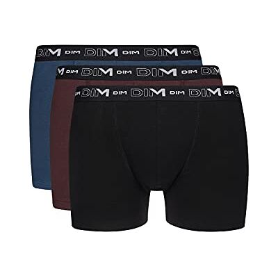 Dim Boxers com cintura a contraste x 3, boxers para homem, multicoloridos, XXL Dim Boxers com cintura a contraste x 3, boxers para homem, multicoloridos, XXL