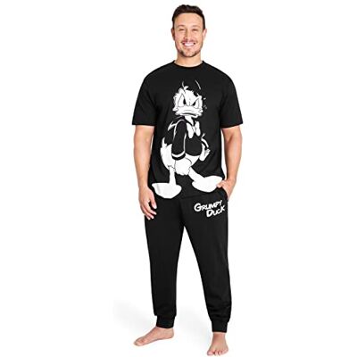 Disney Pijama homem divertido conjunto pijama 2 peças tamanhos M-3XL Pato Donald Anão Resmungão Jack Skellington Disney Pijama homem divertido conjunto pijama 2 peças tamanhos M-3XL Pato Donald Anão Resmungão Jack Skellington