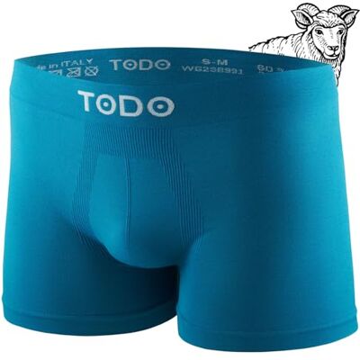 TODO Cuecas tipo boxers de merino para homem, 37% lã merino, sem arranha, elásticas, desportivas, roupa interior para homem, de lã merino, respiráveis, tamanhos S-3XL, 1 turquesa, S-M TODO Cuecas tipo boxers de merino para homem, 37% lã merino, sem arranha, elásticas, desportivas, roupa interior para homem, de lã merino, respiráveis, tamanhos S-3XL, 1 turquesa, S-M