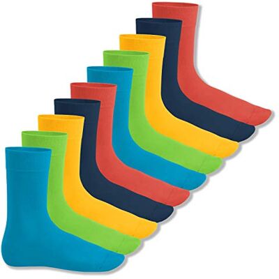 Footstar meias originais para o dia a dia Meias unissexo, 10 pares, muitas cores modernas e tamanhos do 35 ao 50. Qualidade de celodoro. Footstar meias originais para o dia a dia Meias unissexo, 10 pares, muitas cores modernas e tamanhos do 35 ao 50. Qualidade de celodoro.