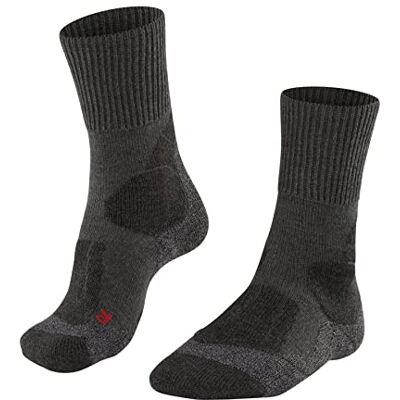 Falke homem TK1 Meias para caminhadas amortecimento forte máxima proteção antibolhas respirável secagem rápida regulação do clima antiodores lã fio funcional 1 par Falke homem TK1 Meias para caminhadas amortecimento forte máxima proteção antibolhas respirável secagem rápida regulação do clima antiodores lã fio funcional 1 par