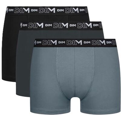 Dim Coton Stretch Respirant Maintien Optimal X3 Boxer para homem, embalagem de 3 unidades Dim Coton Stretch Respirant Maintien Optimal X3 Boxer para homem, embalagem de 3 unidades