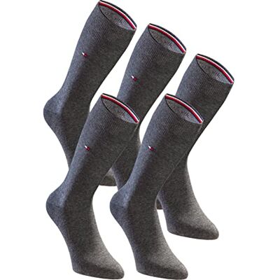 Tommy Hilfiger Meias para homem, 5 pares, clássicas, informais, de negócios Tommy Hilfiger Meias para homem, 5 pares, clássicas, informais, de negócios