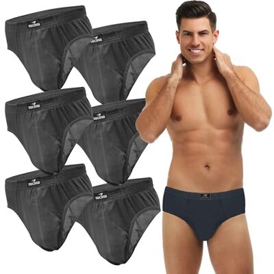 SGS Cuecas homem Slip homem de algodão, embalagem de 6 ou 12 cores roupa interior homens, 4XL SGS Cuecas homem Slip homem de algodão, embalagem de 6 ou 12 cores roupa interior homens, 4XL