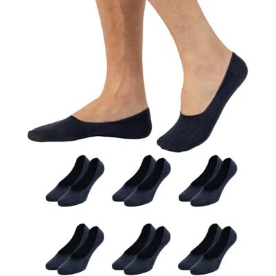 CALZITALY 6-12 pares meias invisíveis para homens, meias curtas de algodão, preto, azul-marinho, branco, natural, meias italianas, 6 Pares azuis, 39-42 CALZITALY 6-12 pares meias invisíveis para homens, meias curtas de algodão, preto, azul-marinho, branco, natural, meias italianas, 6 Pares azuis, 39-42