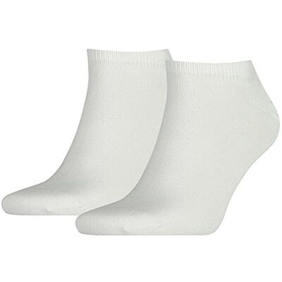 Tommy Hilfiger Adaptive Sneaker meias para homem (pacote de 6), Branco Tommy Hilfiger Adaptive Sneaker meias para homem (pacote de 6), Branco