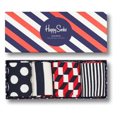 Happy Socks Xblw09 Meias para homem (embalagem de 4) Happy Socks Xblw09 Meias para homem (embalagem de 4)