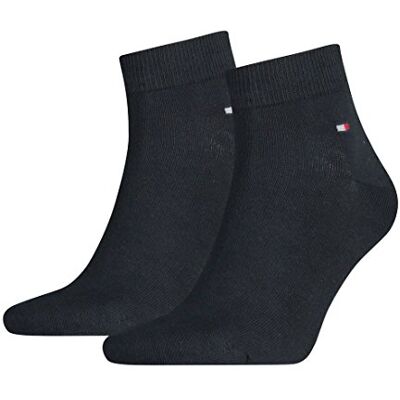 Tommy Hilfiger 342025001 Meias para homem, azul (Marinha escura 322), 43/46 (Tamanho do fabricante:043) Tommy Hilfiger 342025001 Meias para homem, azul (Marinha escura 322), 43/46 (Tamanho do fabricante:043)