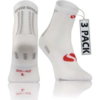 Sesto Senso 3 Pares meias desportivas curtas coloridas homem mulher Sesto Senso 3 Pares meias desportivas curtas coloridas homem mulher