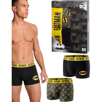 soxo DC Comics The Batman Cuecas homem boxers algodão presentes originais 2 pares 4 tamanhos, L soxo DC Comics The Batman Cuecas homem boxers algodão presentes originais 2 pares 4 tamanhos, L