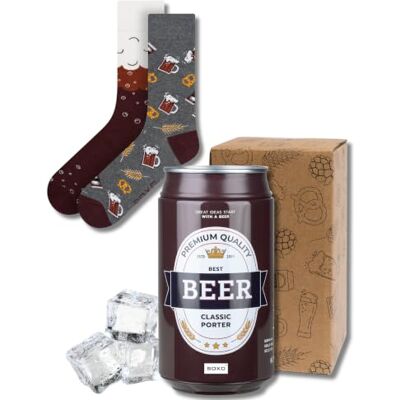 soxo Pack cervejas para oferecer meias divertidas homem lata 40-45 soxo Pack cervejas para oferecer meias divertidas homem lata 40-45