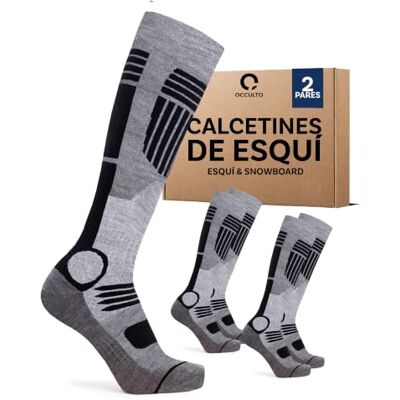 Occulto Meias de esqui para homem 2 pares, 4 pares (modelo: ) Occulto Meias de esqui para homem 2 pares, 4 pares (modelo: )