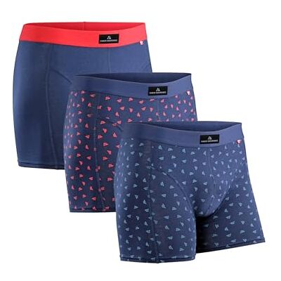 DANISH ENDURANCE Cuecas Homem Boxer Algodão Premium, Pack de 3 e 10 Roupa Homem, Roupa Interior, XL DANISH ENDURANCE Cuecas Homem Boxer Algodão Premium, Pack de 3 e 10 Roupa Homem, Roupa Interior, XL