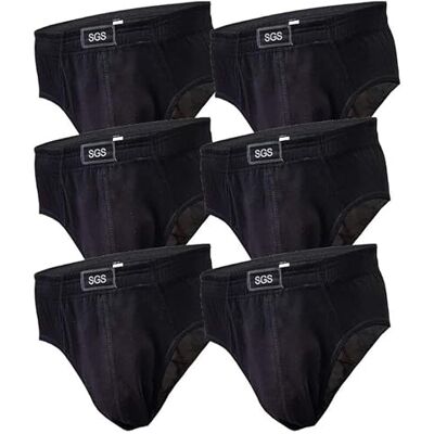 SGS Cuecas homem Slip Slips homem de algodão, pacote de 6 ou 12 multicolor roupa interior homens, 4XL SGS Cuecas homem Slip Slips homem de algodão, pacote de 6 ou 12 multicolor roupa interior homens, 4XL
