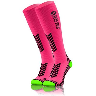 Sesto Senso Meias de Compressão Desporto Cores Altas Homem Mulher, ROSA Sesto Senso Meias de Compressão Desporto Cores Altas Homem Mulher, ROSA