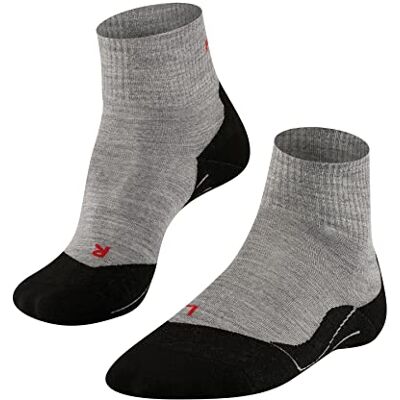Falke Homem TK5 Shorts meias para caminhadas amortecimento leve anti-bolhas respirável secagem rápida regulação do clima neutralização de odores lã fio funcional 1 par Falke Homem TK5 Shorts meias para caminhadas amortecimento leve anti-bolhas respirável secagem rápida regulação do clima neutralização de odores lã fio funcional 1 par