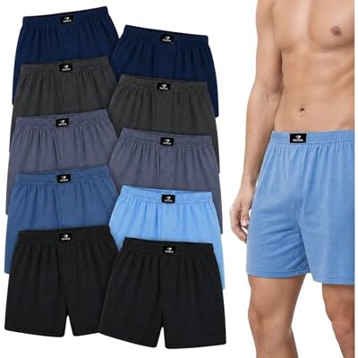 SGS Pack de 6 ou 10 Cuecas Homem Boxer de Algodão Cuecas Homem Tecido Confortáveis Pack de Boxer Homem SGS Pack de 6 ou 10 Cuecas Homem Boxer de Algodão Cuecas Homem Tecido Confortáveis Pack de Boxer Homem