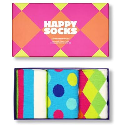 Happy Socks meias divertidas de algodão com estampas coloridas meias geométricas com bolinhas e listras perfeitas para presente Happy Socks meias divertidas de algodão com estampas coloridas meias geométricas com bolinhas e listras perfeitas para presente