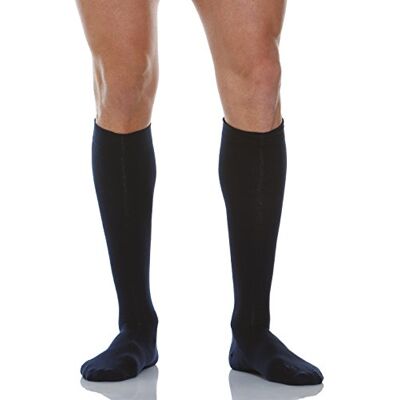 Relaxsan 820 Meias de compressão graduada 18-22 mmHg algodão unissexo homem mulher, azul Relaxsan 820 Meias de compressão graduada 18-22 mmHg algodão unissexo homem mulher, azul