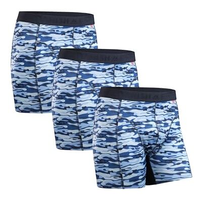 DANISH ENDURANCE Boxer desportivo para homem, 3 Pack Camo L DANISH ENDURANCE Boxer desportivo para homem, 3 Pack Camo L
