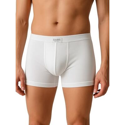 Liabel 6 boxers de algodão elástico para homem de algodão respirável, conjunto de cuecas para homem, preto e branco e colorido, roupa interior sexy para homem Underwear kit boxer sem stress Liabel 6 boxers de algodão elástico para homem de algodão respirável, conjunto de cuecas para homem, preto e branco e colorido, roupa interior sexy para homem Underwear kit boxer sem stress