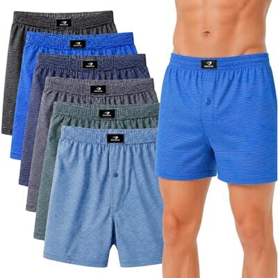 SGS Pack de 6 ou 10 Cuecas Homem Boxer de Algodão Cuecas Homem Tecido Confortáveis Pack Boxer Homens SGS Pack de 6 ou 10 Cuecas Homem Boxer de Algodão Cuecas Homem Tecido Confortáveis Pack Boxer Homens
