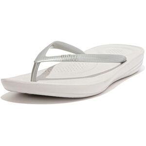 Fitflop Iqushion Flip Flop Solid chinelos mulher, PRATEADO, 42 UE Fitflop Iqushion Flip Flop Solid chinelos mulher, PRATEADO, 42 UE