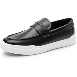 Bruno Marc Mocassins de homem de sola de borracha antiderrapante sapatos casuais sem cordões confortáveis leves, Preto 1, 44 UE Bruno Marc Mocassins de homem de sola de borracha antiderrapante sapatos casuais sem cordões confortáveis leves, Preto 1, 44 UE