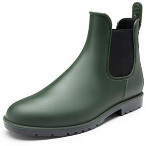 DREAM PAIRS Botas de água homem Chelsea sapatos de chuva impermeável Wellington botins de borracha de moda flexível e antiderrapante, Verde Azeitona, 41 UE DREAM PAIRS Botas de água homem Chelsea sapatos de chuva impermeável Wellington botins de borracha de moda flexível e antiderrapante, Verde Azeitona, 41 UE
