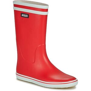 Aigle Malouine 2, botas de chuva mulher, Vermelho branco Aigle Malouine 2, botas de chuva mulher, Vermelho branco