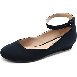 DREAM PAIRS Mulher Revona Cunha Abaixo Fivela de Tornozelo Sapatos Planos, 38 UE DREAM PAIRS Mulher Revona Cunha Abaixo Fivela de Tornozelo Sapatos Planos, 38 UE