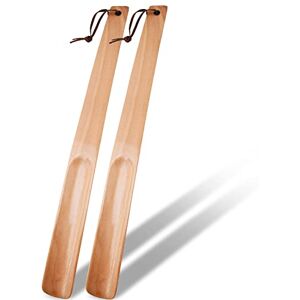 onebarleycorn 2 peças Calçadeiras longas para sapatos, 38 cm, Calçadeiras longas de madeira Shoe Horn Long para idosos, homens, mulheres, crianças, Castanho claro onebarleycorn 2 peças Calçadeiras longas para sapatos, 38 cm, Calçadeiras longas de madeira Shoe Horn Long para idosos, homens, mulheres, crianças, Castanho claro