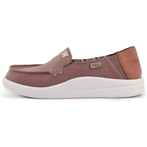Kickback Rizzo Mocassim para mulher Slip On Moc Toe sapatilhas desportivas leves calçado casual relaxado para o verão palmilha ortopédica forrada em pele cor castanho rosa EU38 Kickback Rizzo Mocassim para mulher Slip On Moc Toe sapatilhas desportivas leves calçado casual relaxado para o verão palmilha ortopédica forrada em pele cor castanho rosa EU38