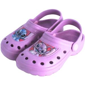 Disney Stitch Tamancos para meninas, design Stitch e anjo sandálias de verão para meninas, tamanho UE 24/25 Disney Stitch Tamancos para meninas, design Stitch e anjo sandálias de verão para meninas, tamanho UE 24/25